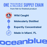 Oceanblue Omega-3 2100 certification durable: approvisionnement responsable.