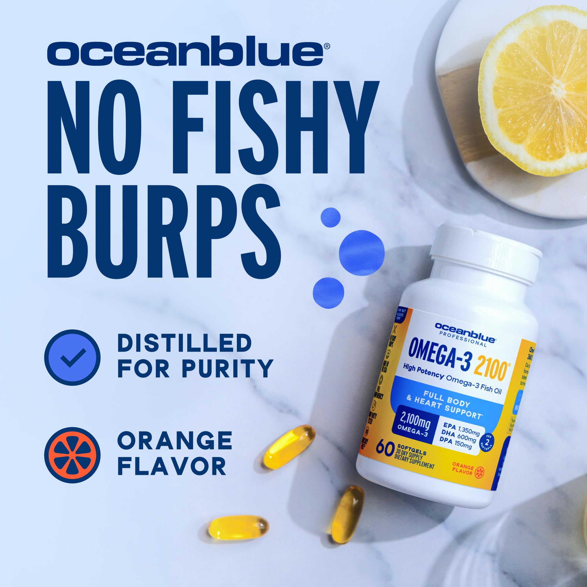 Emballage Oceanblue Omega-3 2100mg avec 120 gélules