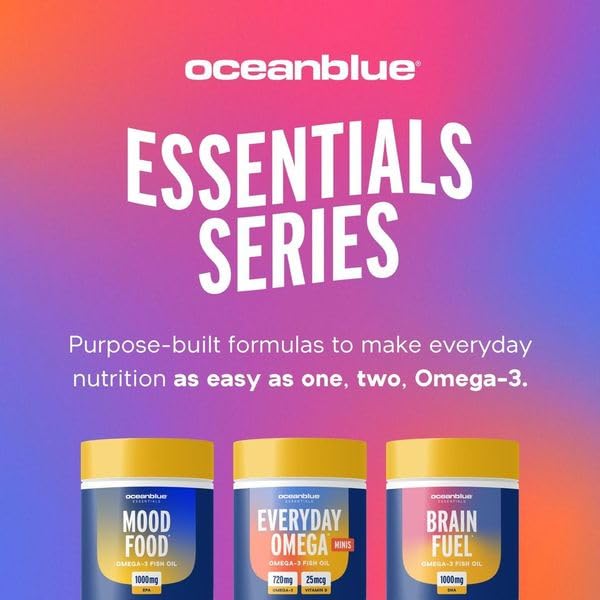 Oceanblue Omega Minis — soutien potentiel du cœur et de l’immunité.