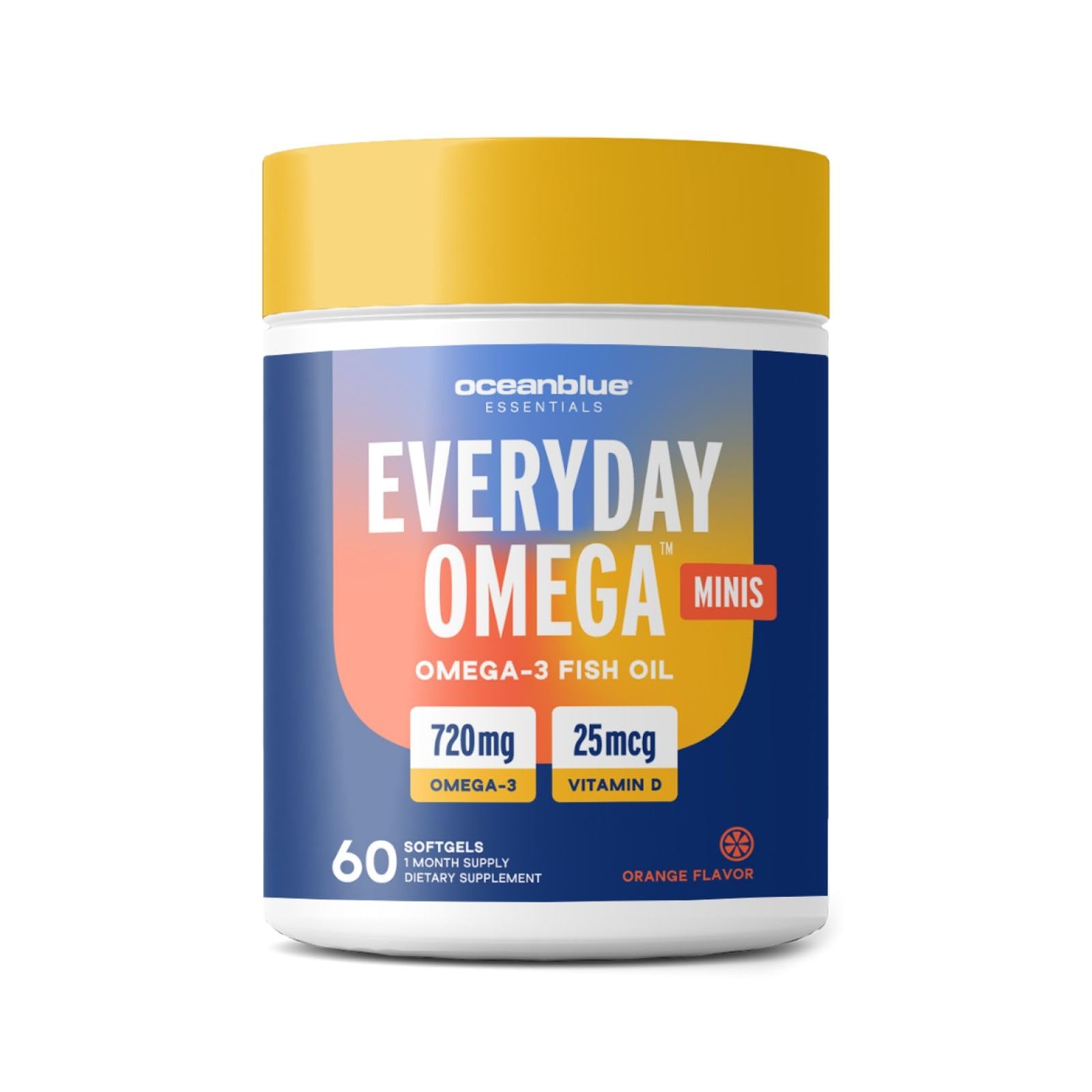 Oceanblue Omega-3 mini gelules faciles a avaler pour le quotidien.