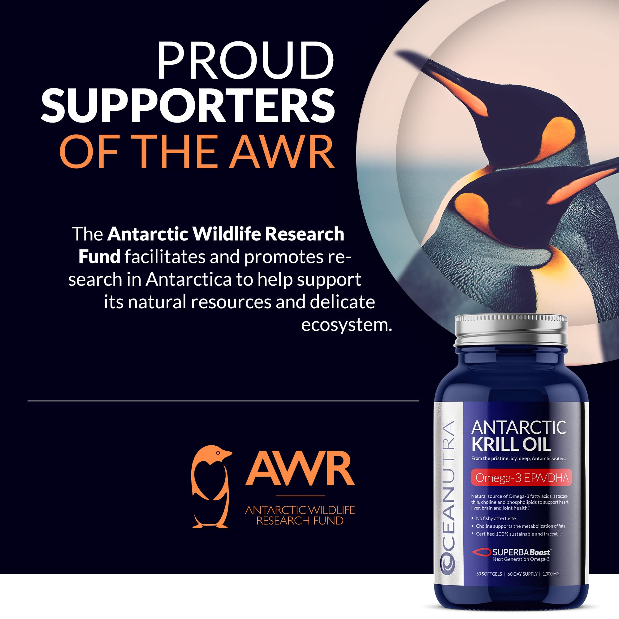 Oceanutra capsules krill couleur naturelle: astaxanthine naturelle intégrée.