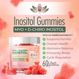 Premier plan: gommes Myo-Inositol et D-Chiro Inositol avec Ashwagandha.