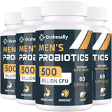 Ocshesally Probiotiques pour Hommes – bouteille de capsules favorisant le bien-être digestif