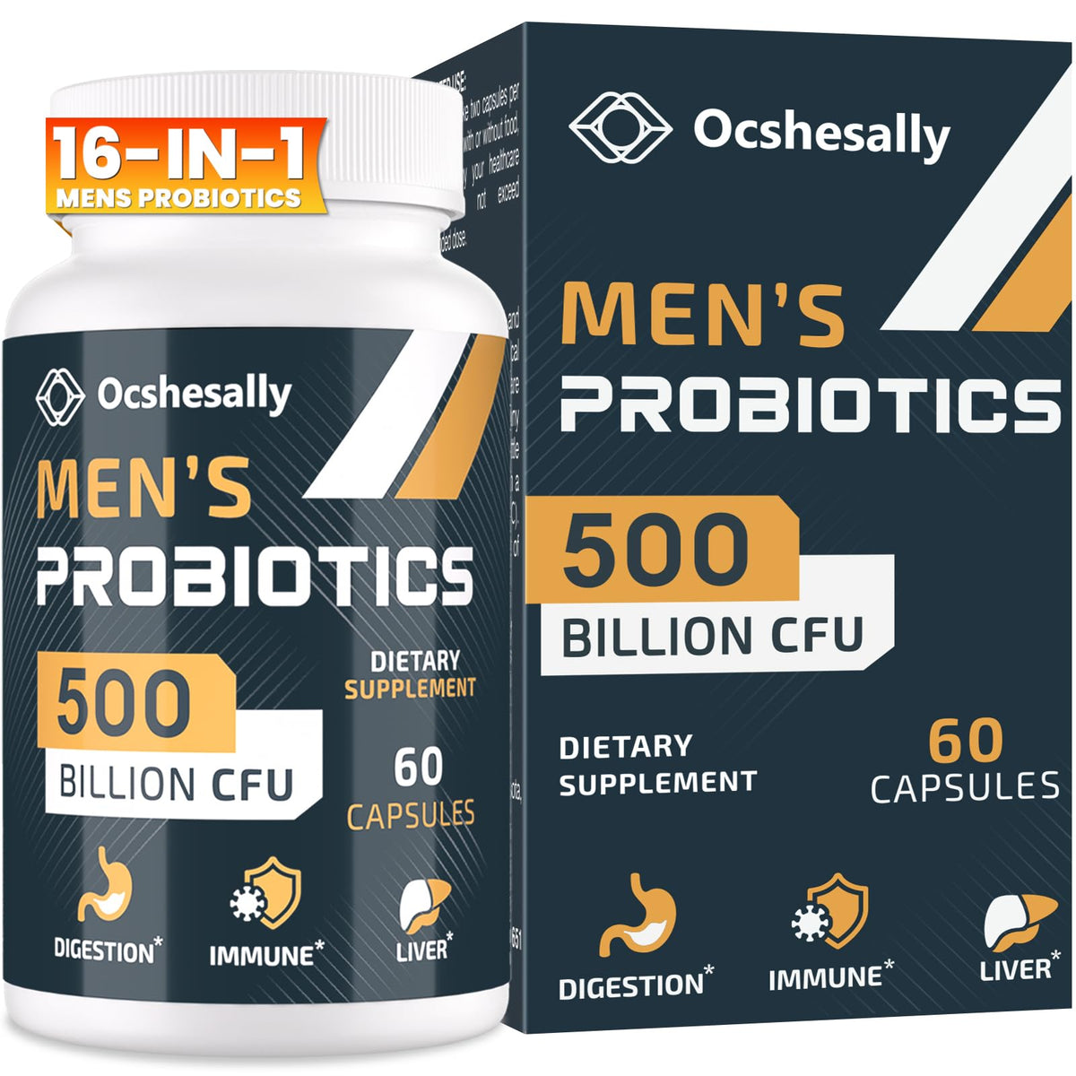 Ocshesally Probiotiques: capsules pour soutenir l'équilibre intestinal.