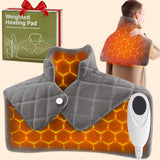 Coussin OCTROT chauffant poids 3 lb sur le dos et les épaules, chaleur homogène.