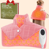 Coussin OCTROT rose pour le cou, chaleur ciblée et confort.