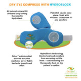 OcuSci HydroHeat en utilisation humide, thérapie chaude rapide sans eau.