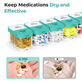 Odaro utilisation quotidienne pilules et vitamines, organisation efficace.
