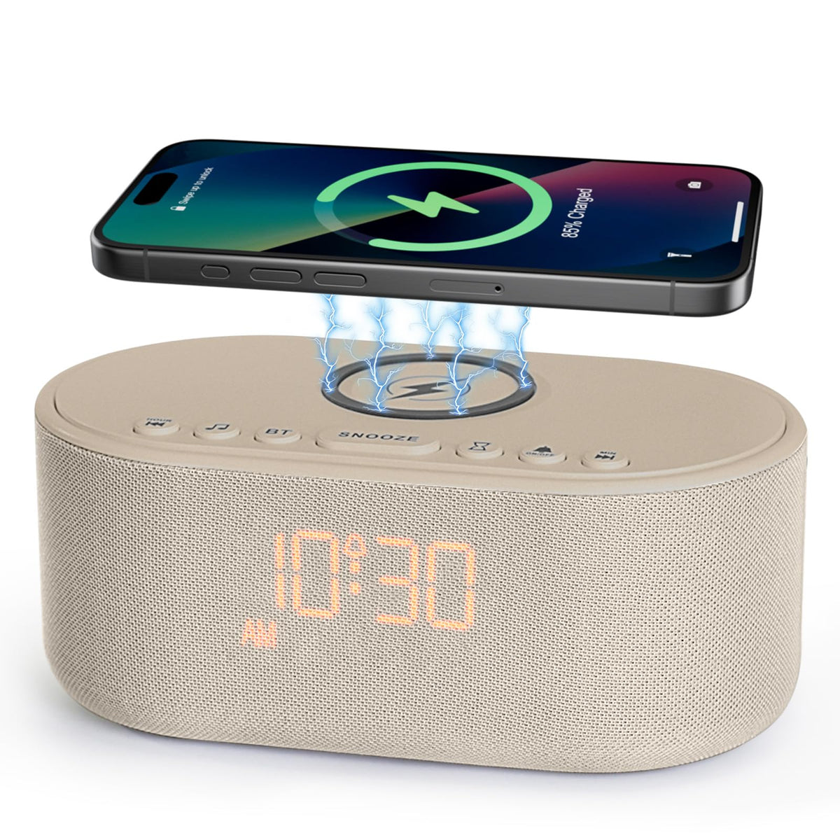 Odokee horloge-alarm avec écran digital, lisible la nuit