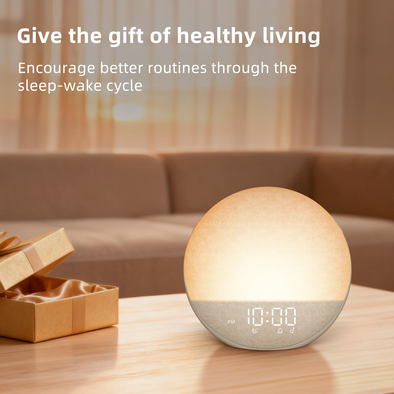 Odokee Modes Reveil 3: réveil par lumière, son ou les deux.