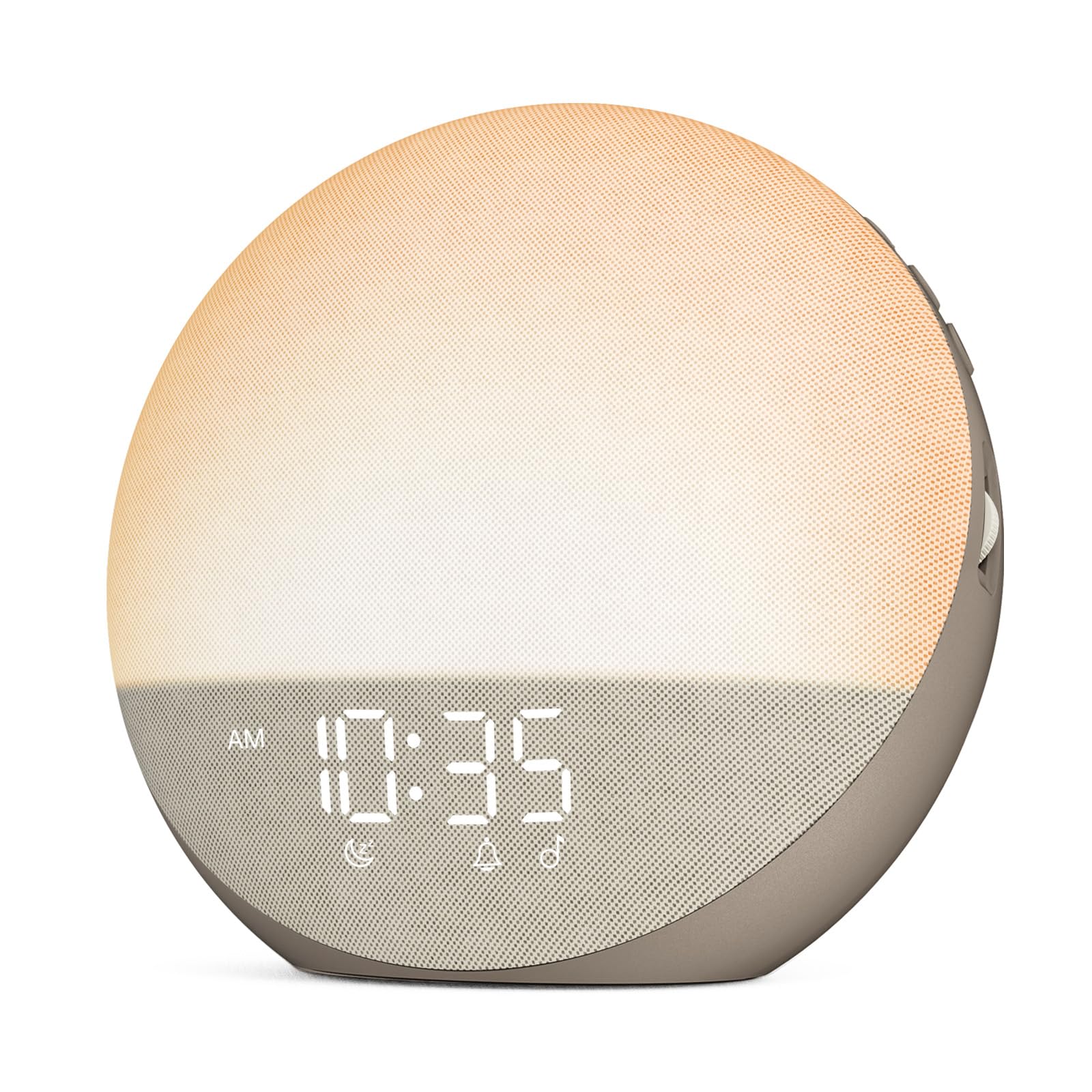 Odokee réveil-lumière-naturelle affiche une lumière progressive pour un réveil en douceur.