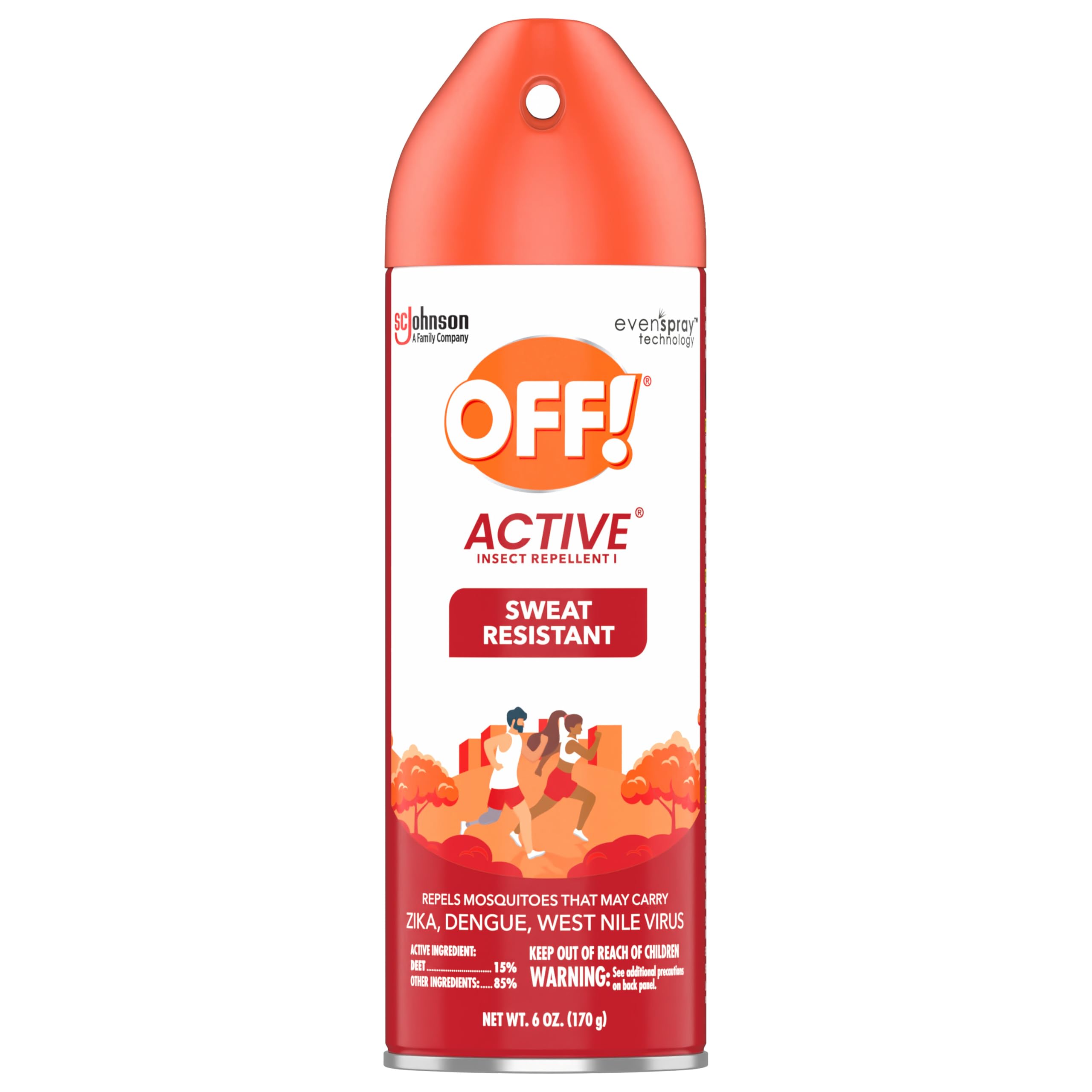 OFF! Active, application homogène grâce au spray continu pour une couverture uniforme.
