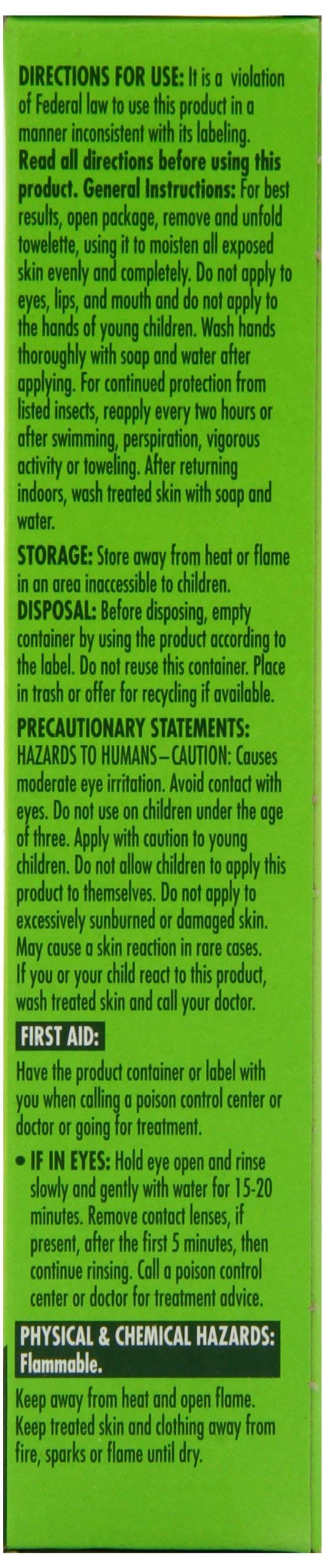 Off Botanicals Lingette anti-moustiques – idéale pour activités extérieures et voyages.