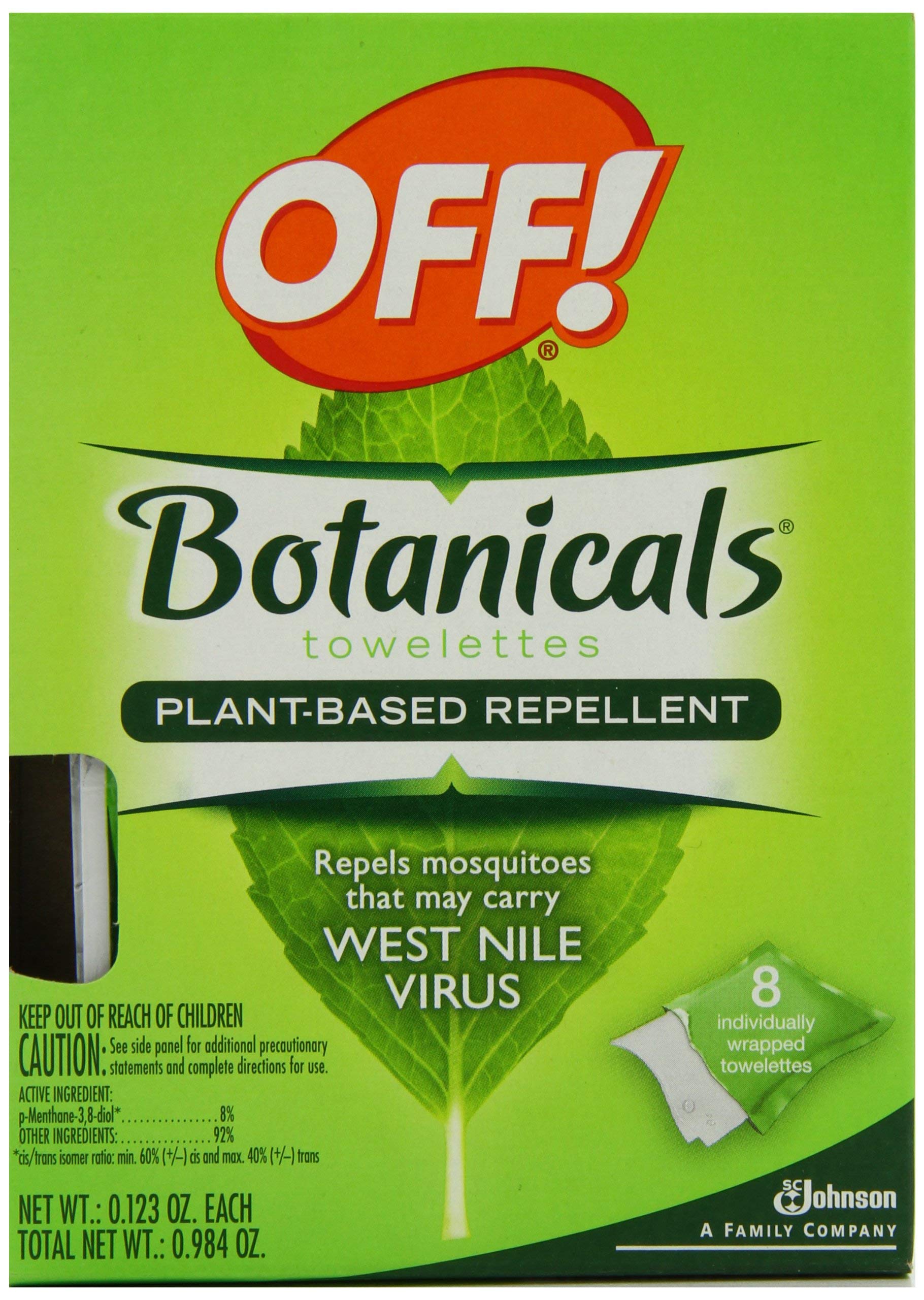 Off Botanicals Lingette emballage individuel – pratique à glisser dans le sac.