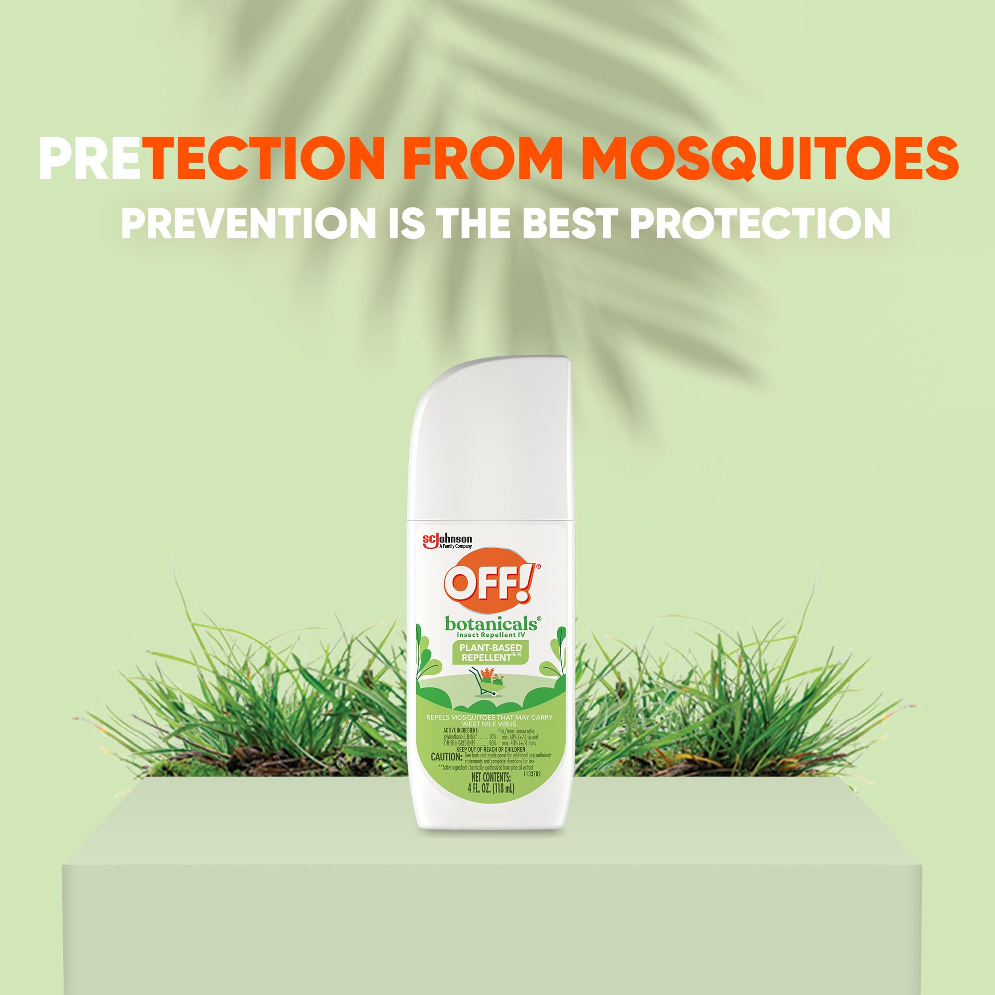 OFF! Botanicals spray-moustiques, parfait pour le plein air et le camping.