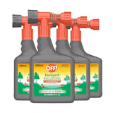 OFF! Bouteille arroseur facilitant l’application autour de la pelouse.