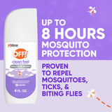 OFF! Clean Feel – Diffusion rapide pour une application pratique en extérieur.