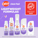 OFF! Clean Feel – Protège contre moustiques et tiques sans laisser de traces.