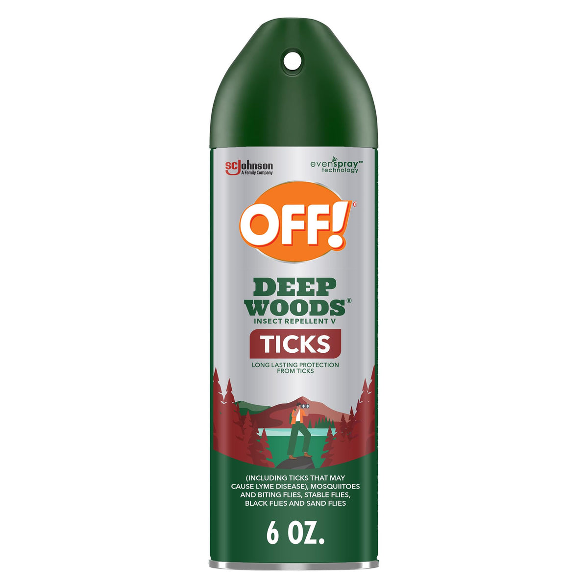 OFF! Deep Woods aérosol: application extérieure facile pour le plein air