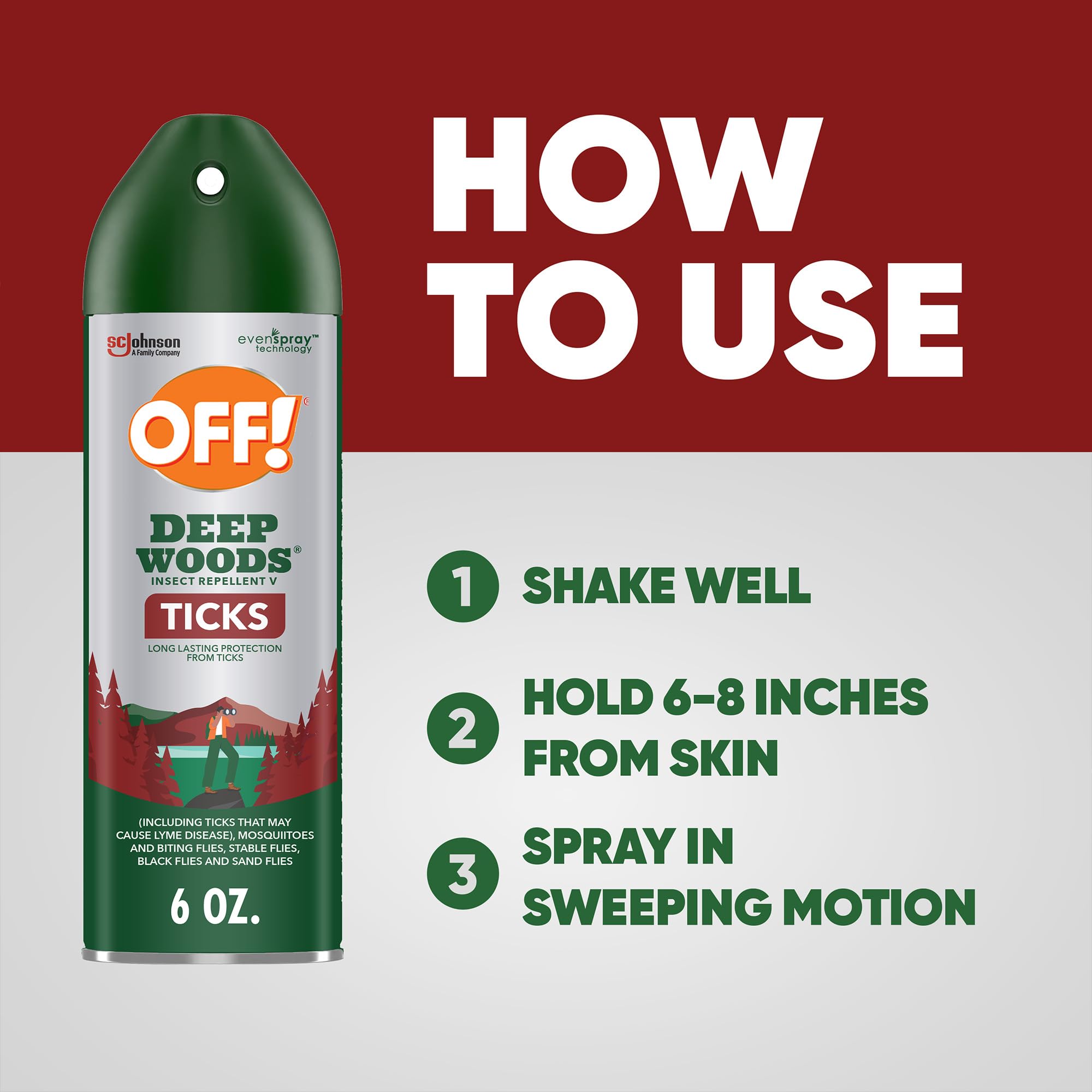 OFF! Deep Woods application rapide grâce au format aérosol