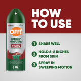 OFF! Deep Woods application rapide grâce au format aérosol