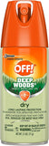 OFF! Deep Woods Dry - aérosol en spray, application continue sans huile.