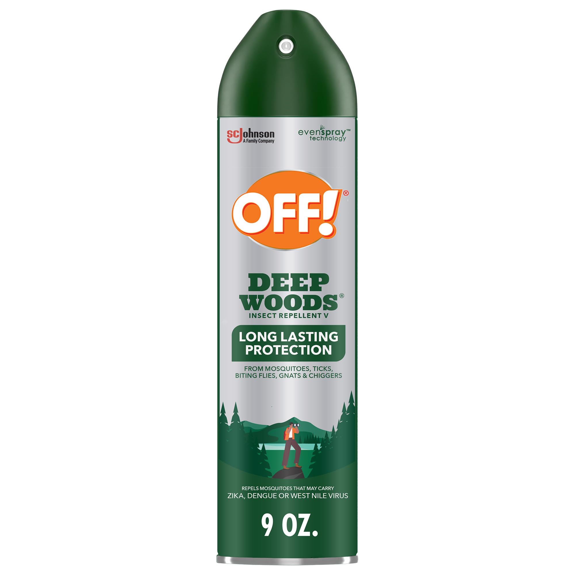 OFF! Deep Woods répulsif moustiques en flacon, protection longue durée.