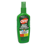 OFF! Deep Woods Sportsmen Spritz – scène extérieure montrant l’utilisation lors d’activités en nature.