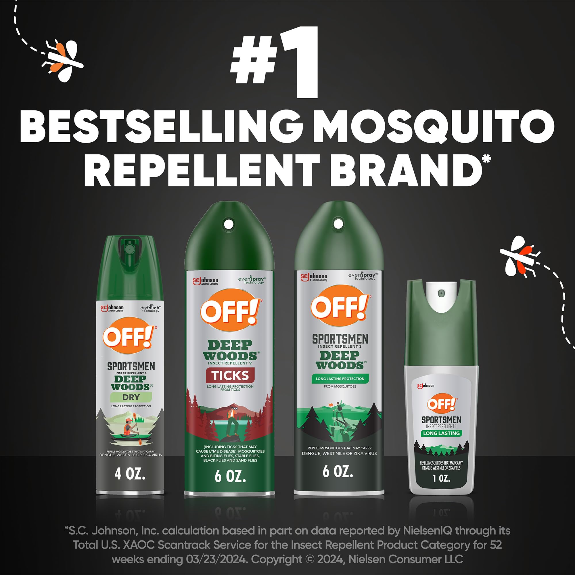 OFF! Deep Woods Spritz, plein air, parfait pour la randonnée.