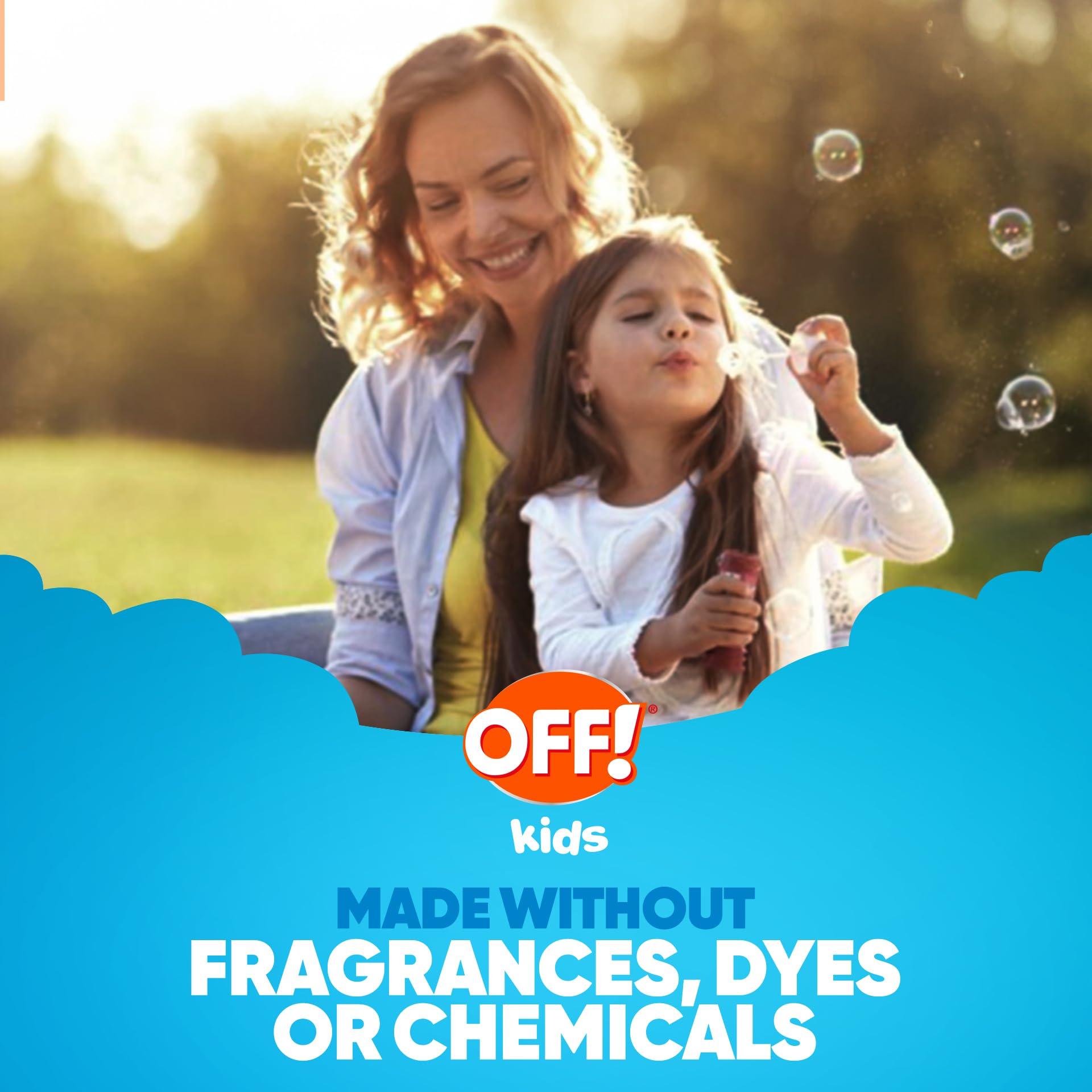 OFF en enfants répulsif moustiques, protection-90-min, efficace sous le soleil et le vent.