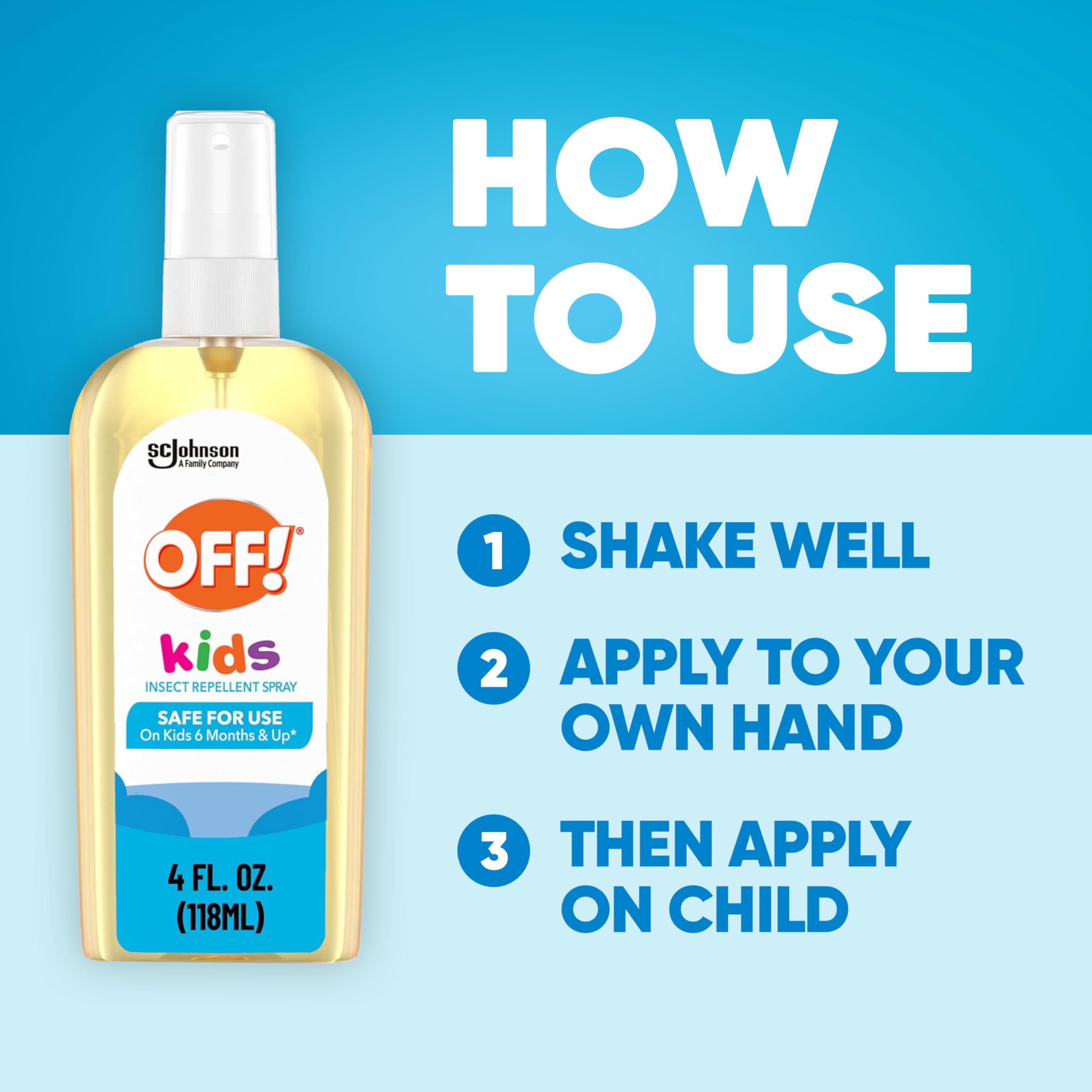 OFF en enfants répulsif moustiques, usage-quotidien, pour préventions lors des sorties.