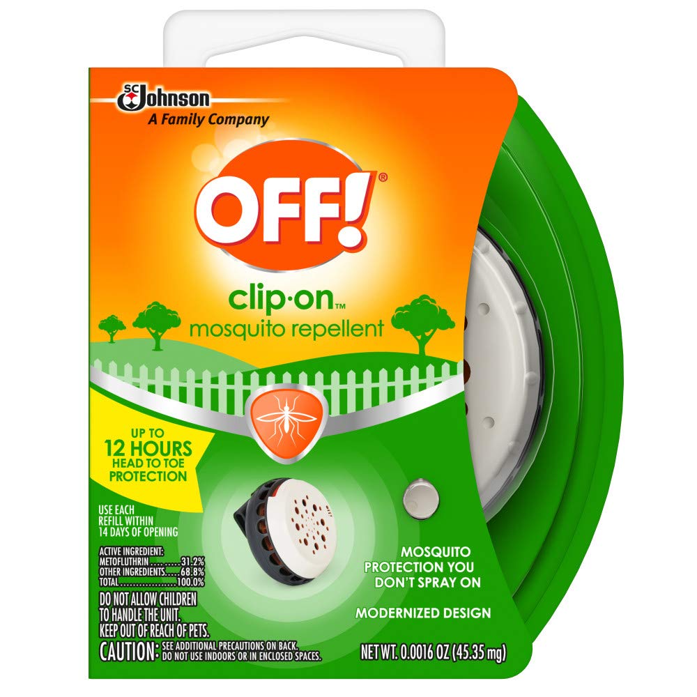 OFF! Clip-On avec clip à 360 degrés pour une couverture moustiques autour de vous.