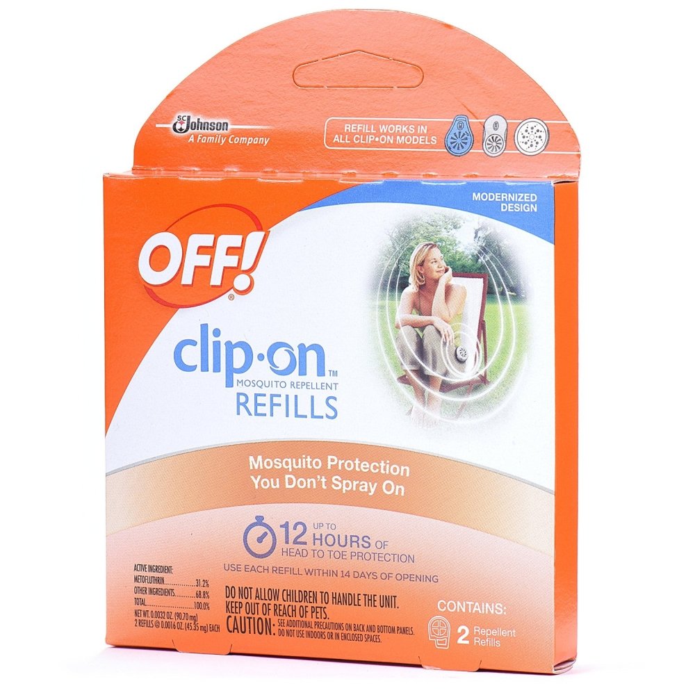 Recharge OFF! Clip-On antimoustique offrant jusqu'à 12 heures de protection sans pulvérisation.