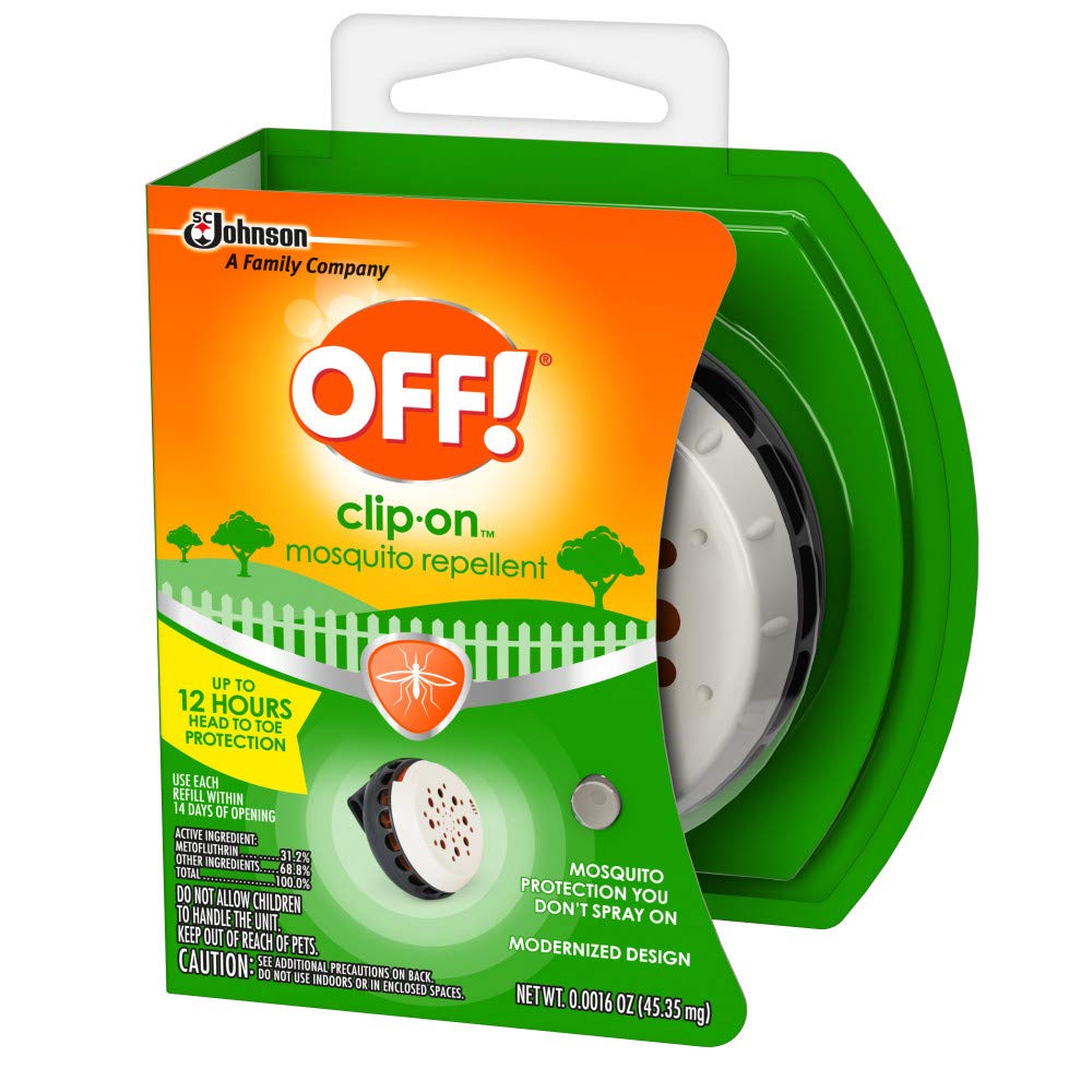 OFF! Clip-On recharge répulsif pour sorties prolongées sans pulvérisation.