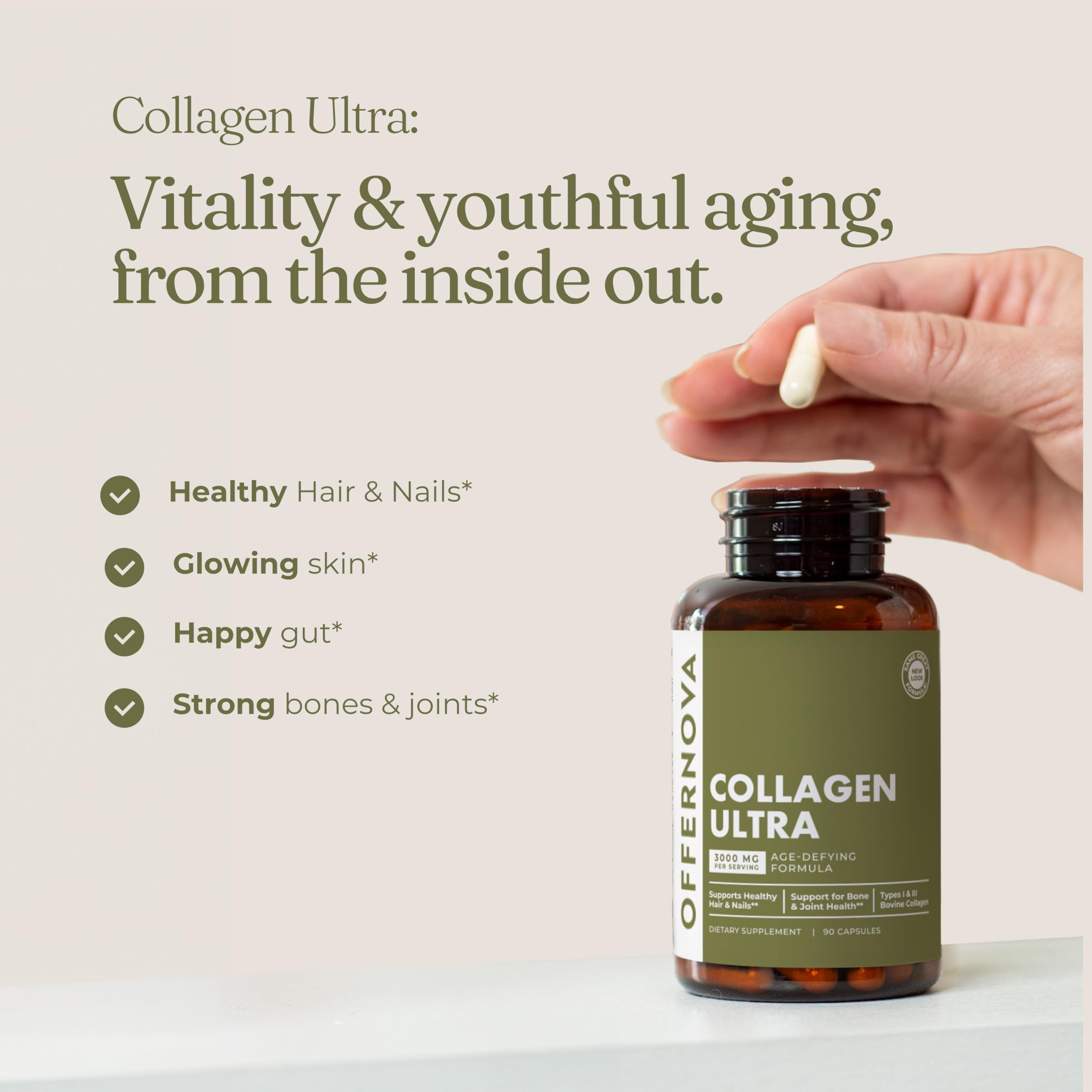 Offernova Collagène Ultra: absorption élevée et digestion douce