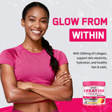OFFPTE Créatine pour femmes gommes collagène et BCAA, soutien peau et muscles