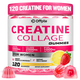 OFFPTE Créatine pour femmes gommes fraise-citron, énergie durable après l'entraînement