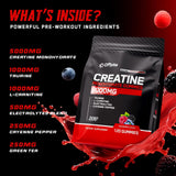 OFFPTE Créatine Monohydrate Gummies, véganes et sans sucre.