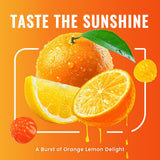Gros plan sur les gommes OFFPTE EAA Orange Lemon, saveur agréable pour motivation sportive
