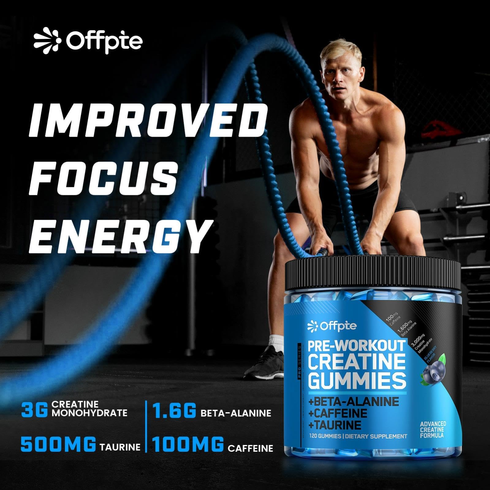 Texture douce des gommes OFFPTE pour une consommation agréable.