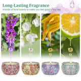 OFUN Bougie Gardenia, note florale douce pour chambre calme.