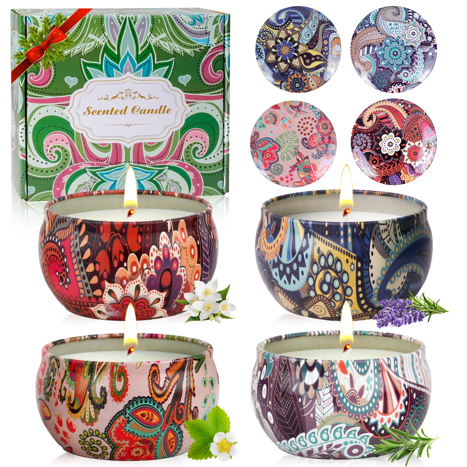 Coffret OFUN ensemble de 4 bougies parfumées prêt à offrir