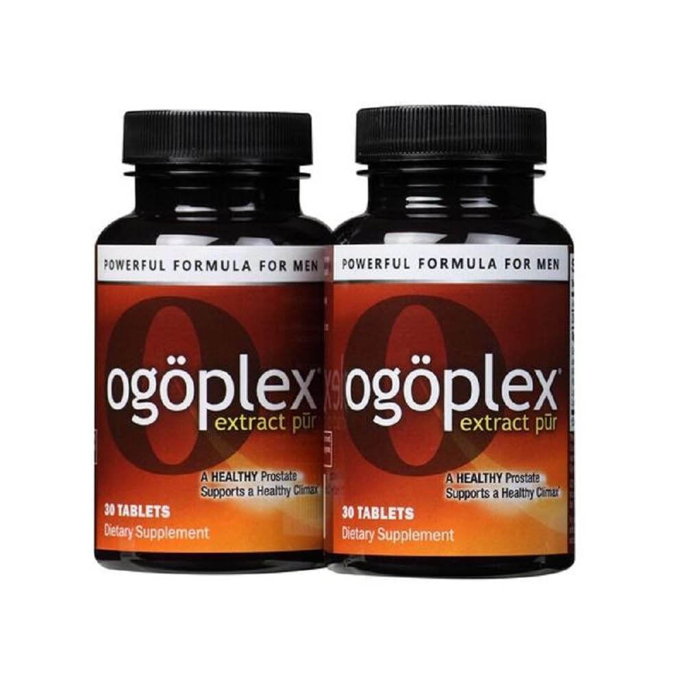 Ogoplex – bouteille et emballage des tablettes, soutien potentiel de la santé masculine.