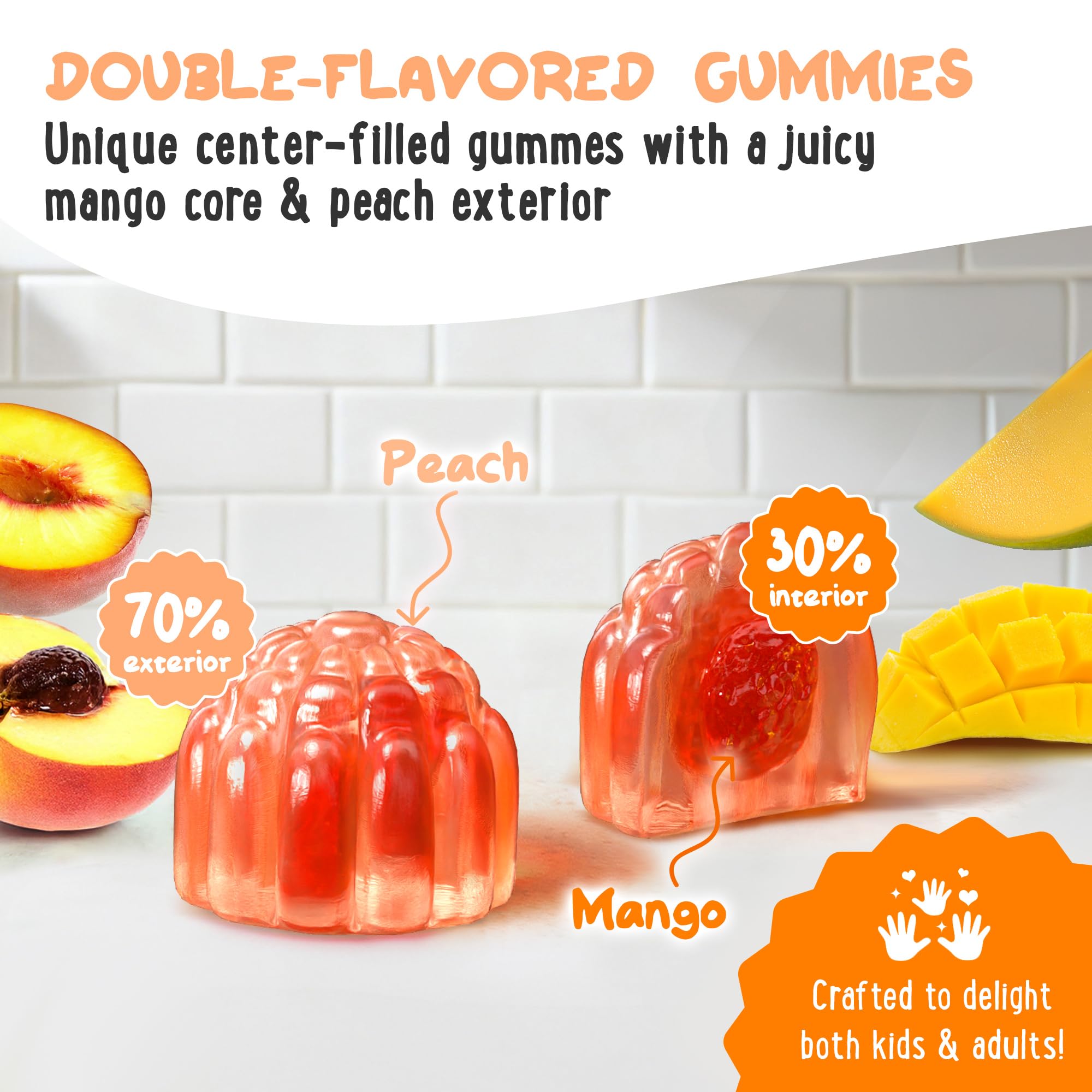 OH MY CHEWY – gommes couleurées centre-rempli 400 mg.