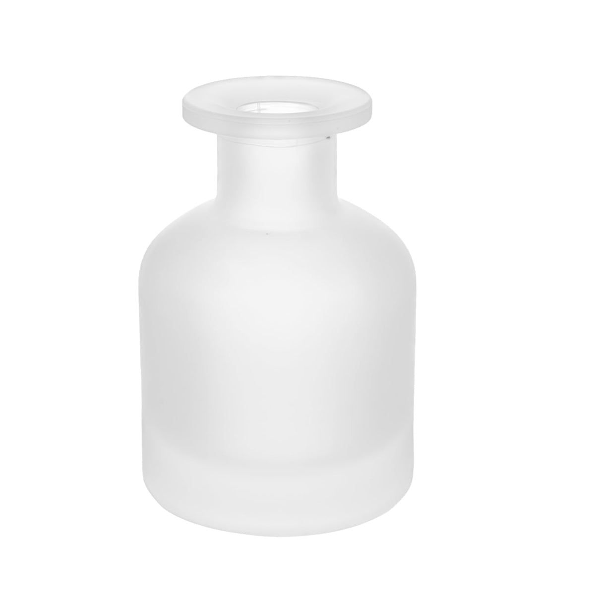 Bouteille-diffuseur vide OHEETU en verre blanc mat, pratique pour huiles essentielles.