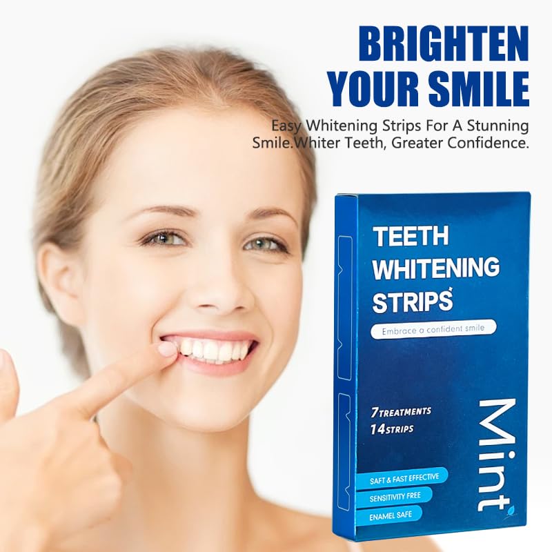 OHOO Bandes blanchiment menthe - dents avec bandes appliquées