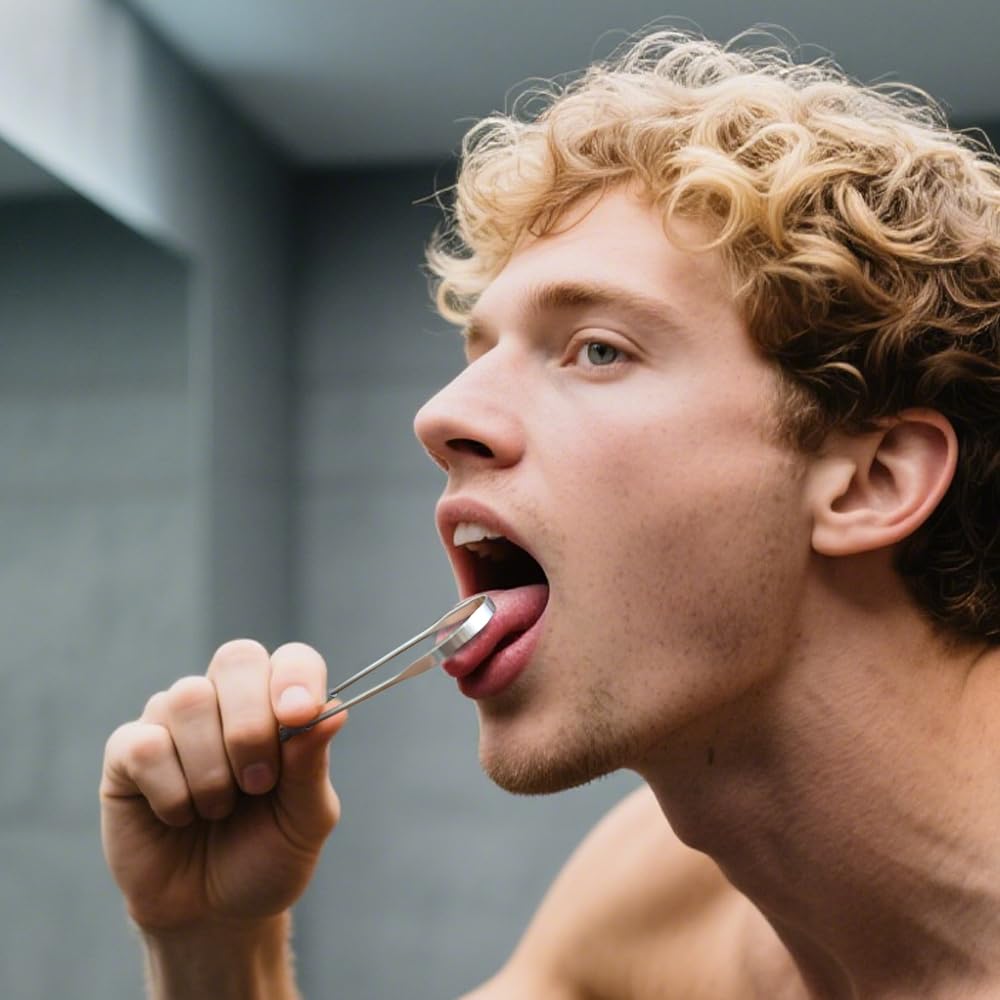 OHOO gratte-langue après repas, aide à une haleine plus fraîche.