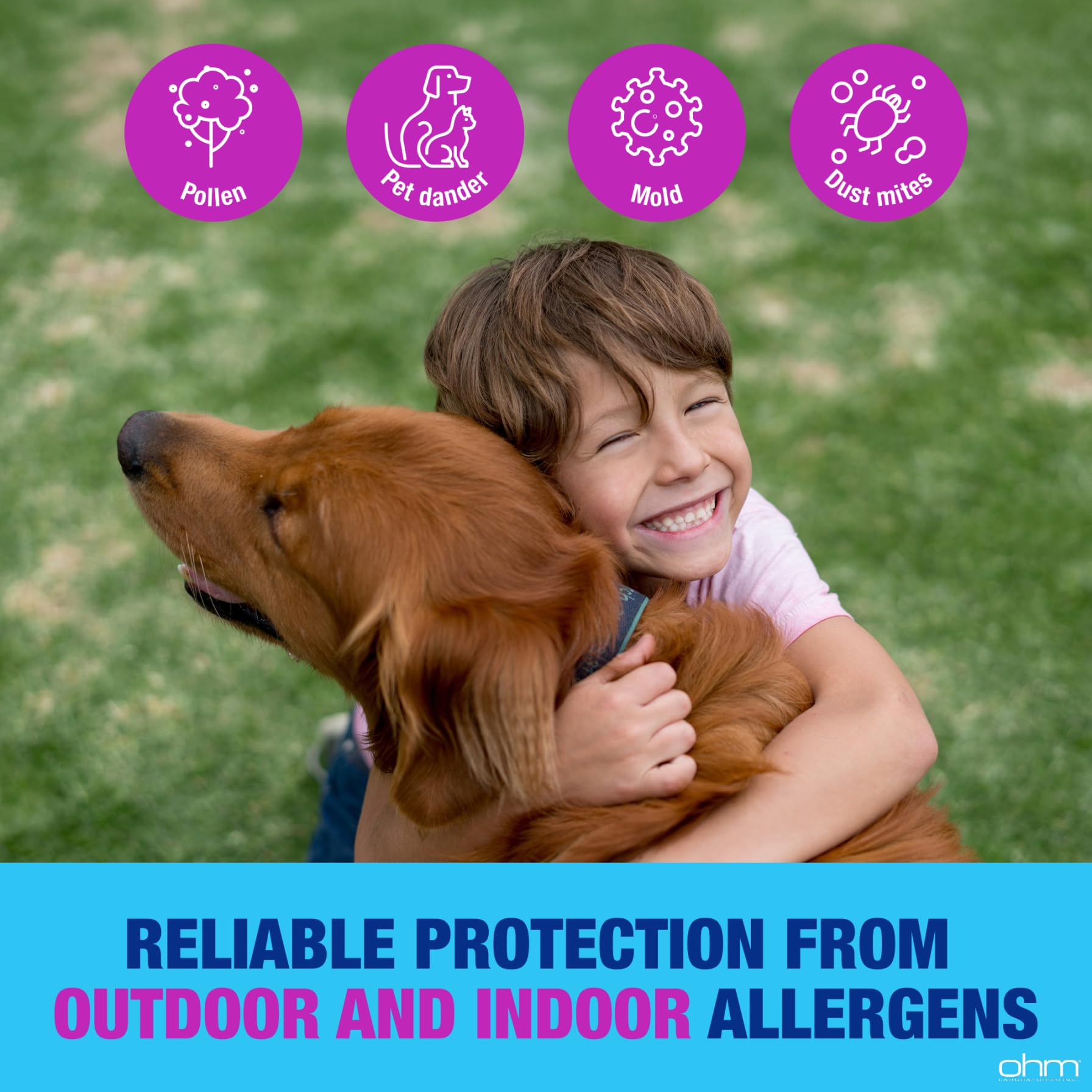 Ohm Pack 60 pastilles – allergies infantiles, sans colorants ajoutés