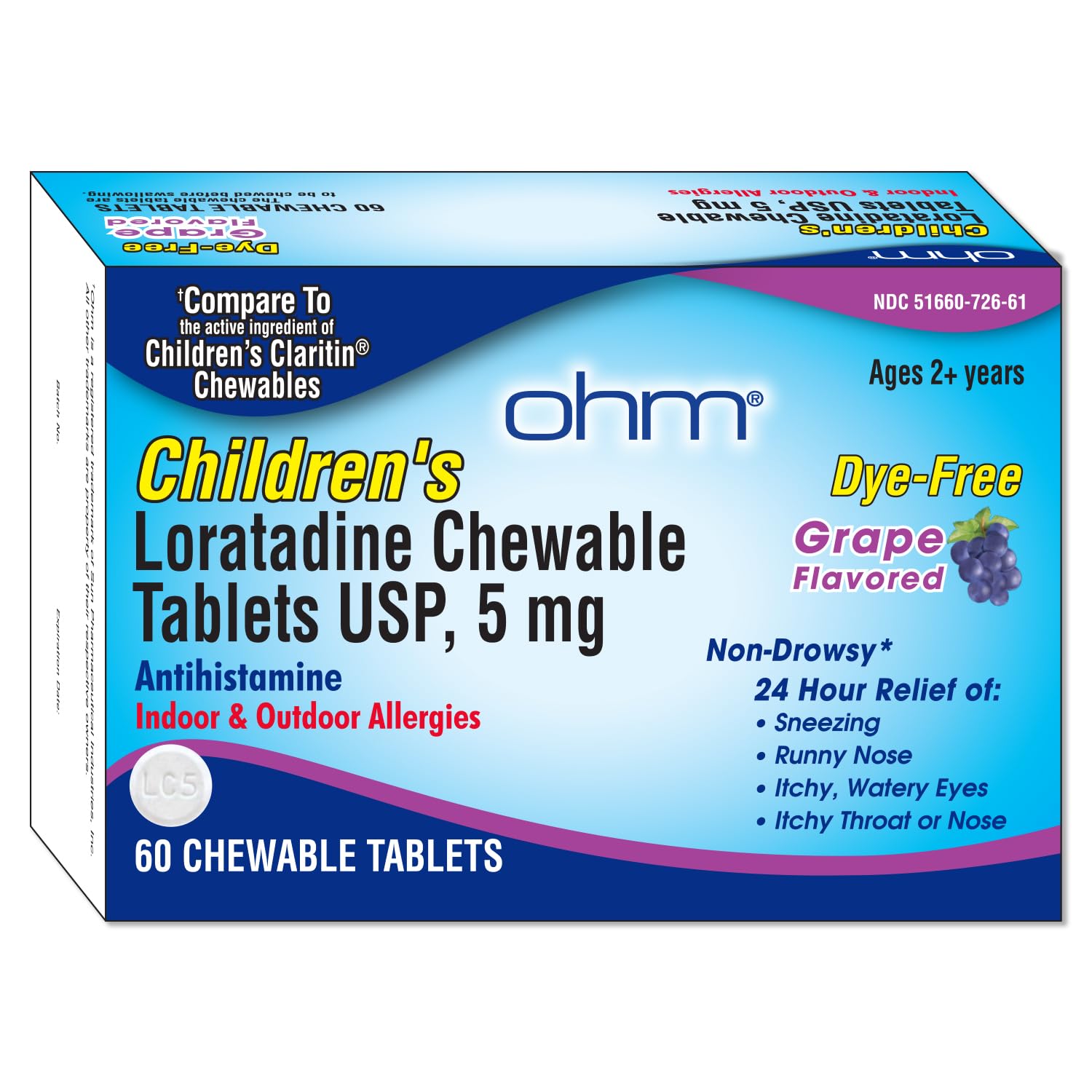 Ohm Enfants – dosage journalier simple 2-5 ans, 1 comprimé par jour