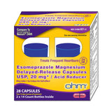 Ohm Esomeprazole, capsule offrant un soulagement de 24 heures pour les brûlures.